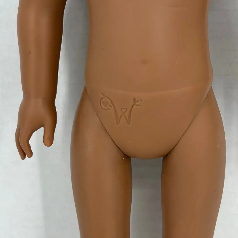 American Girl Wellie Wishers Kendall African American Doll Pink Eyes 14‎ Inch